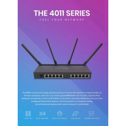 MikroTik Ruter OS L5 RB4011iGS+5HacQ2HnD-IN, WiFi Router, Dual Band 1733Mb/s, 10x RJ45 1000Mb/s, 1x