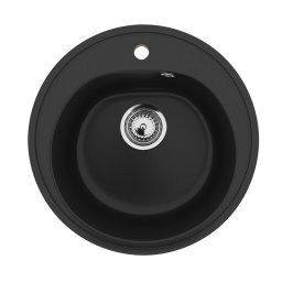 Granitna sudopera Ulgran U101 – Ultra crna, prečnika 50 cm