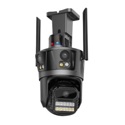 WiFi IP Kamera sa Tri Objektiva 8MP – 10x Zoom, PTZ, AI Tracking i Noćni Vid u Boji