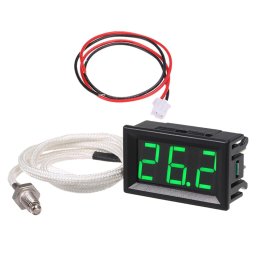 Digitalni Termometar Zeleni XH-B310 sa K-Tip Sondom M6 (-30°C do 800°C) DC 12V - za Automobile i Traktore