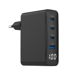 USB punjač 4-porta fast charger GaN 100W LCD