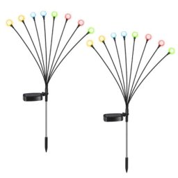 Yiwu Solarna RGB baštenska lampa - 2 kom. 8 LED ( 13489-11426 )