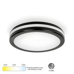 LED PLAFONJERA 20W CCT MONA 200 CRNA BBLINK