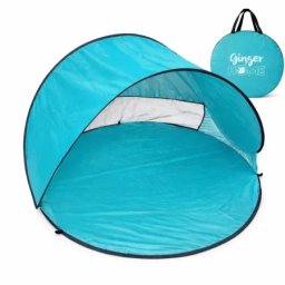 Kinder Home dečiji šator za igru na rasklapanje sa uv zaštitom 50+ – okrugli, lagan i sklopiv, za plažu i baštu, 150×150×90 cm ( GH-T-02 )
