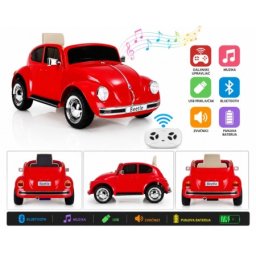 Dečiji autić na baterije beetle je1818 crveni ( BCK0941 )
