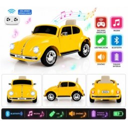 Dečiji autić na baterije beetle je1818 žuti ( BCK0940 )