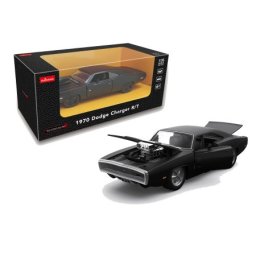 Rastar metalni autić 1:36 1970 dodge charger r/t sa motorem - crni ( 71014 )