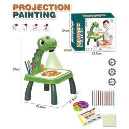 Plastični sto za crtanje za decu sa projektorom zeleni dino #ym2201 ( 75120 )