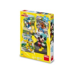 Dino miki u gradu, puzzle set 4x54 dela ( 11007 )