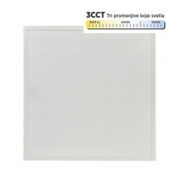 LED panel beli 36-40-48W 9u1 3CCT 3000/4000/6500K ram ugradni 595x595 (600x600) BACKSIDE LIGHT ~4320lm M203427-B1