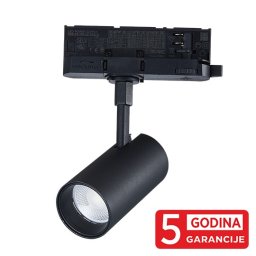 Trostepeni šinski reflektor crni LED 10W 3CCT 3000/4000/6000K 50x100mm IP20 M205050-B