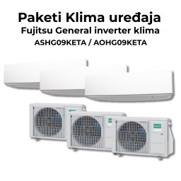 Paket klima uredjaja Fujitsu FUJI ASYG09keta/FUJI RSG09KETA-B 3x 9000bty