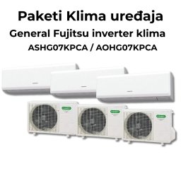 Paket klima 3x7000 btu Fujitsu General inverter