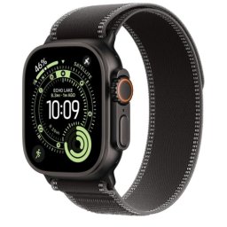Apple Watch Ultra 3. 49mm Black Titanium Case with Black/Charcoal Trail Loop - M/L mf1h4pm/a