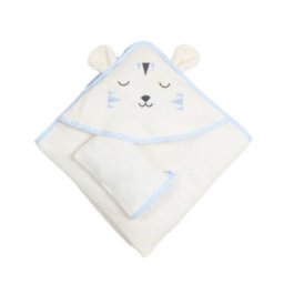 Bebekevi Peškir s kapuljačom i rukavicom cute lion – beli ( BD1475B )
