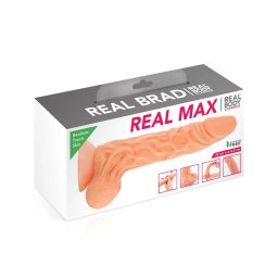 Dildo sa pomičnom kožicom Real Max 22 cm