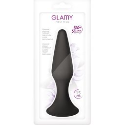 Silionski analni plug Glamy 15 cm / 3,2 cm