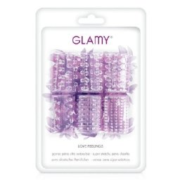 Silikonske polu navlake za penis Glamy Love Rings