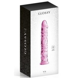 Stakleni dildo Glossy 4 Pink
