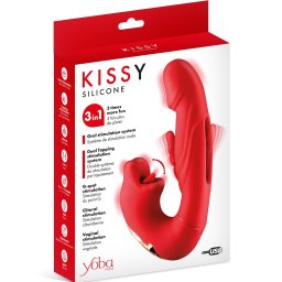 Multifunkcionalni vibrator 3u1 Kissy Red