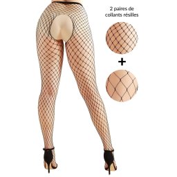 Pakovanje 2 para mrežastih čarapa Sexy Tights 1+1