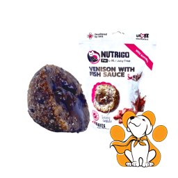 LK Baits Nutrigo Dog Treat Venison with Fish Sauce S/M 150g, Poslastica Sa Divlj
