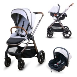 Jungle CRUZE 2u1 kolica za bebe - multifunkcionalna dečija kolica sa auto sedištem Grey