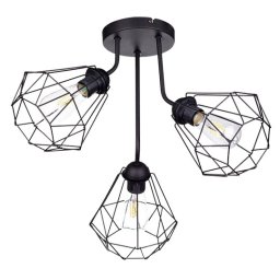 Plafonska lampa crna 3xE27 Max.60W 220~240V M0824-3P