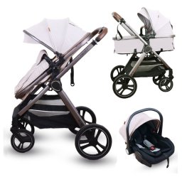 Jungle CRUZE 2 MULTY 2u1 kolica za bebe - transformišuća dečija kolica i auto sedište Beige