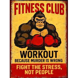 Fitness club, uramljena slika 40x50cm , 50x70cm i 60x80cm