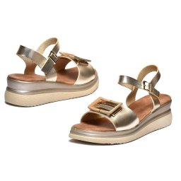 Ženske sandale sa punom petom LS792620 zlatne