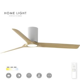 LED LUSTER VENTILATOR 18W/30W FC102 ASPEN BELA DRVO BBLINK