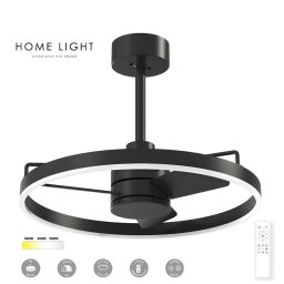 LED LUSTER VENTILATOR 35W/35W FD210 BREEZE CRNA BBLINK