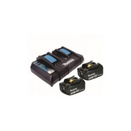 Makita Set1 BL1830B 2 Baterije 18V/3Ah+DC18RD Dupli Brzi Punjac