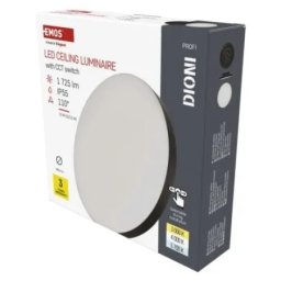 Emos zm7153 Led panel nadgradni dioni okrugli crni podesiv cct, 10/15w 1150/1725 lm, ip55 28x6,2cm ( 3698 )