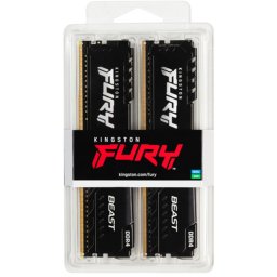 32GB (2 x 16GB) DDR4/3200 KINGSTON KF432C16BB1K2/32, Fury Beast, black
