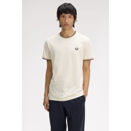 FRED PERRY TWIN MAJICA ECRUDCB