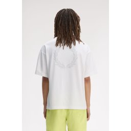 FRED PERRY BPRINT MAJICA SWHITE