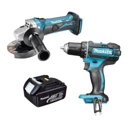 Makita Set LXT Alata 3 DGA452Z+DDF482Z+Punjac+Baterija 3Ah+5Ah