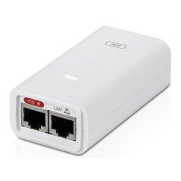 Ubiquiti power supply 24V 0.5A Gigabit with PoE injector, POE-24-12W-G-WH ( 4222 )