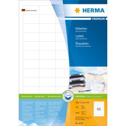 Herma etikete 38,1x21,2 A4/65 1/100 bela ( 02H4270 )