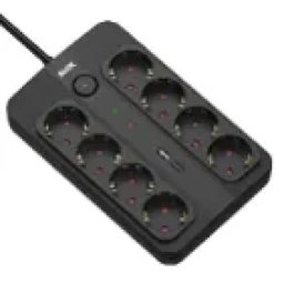 Max MPS-908SB-3M Produžni kabl sa prenaponskom zaštitom sa 8 utičnica /3m/USB port
