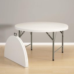 Proizvod sa nedostatkom - OUTLET - Okrugli plastični Sto 152cm sa metalnom konstrukcijom