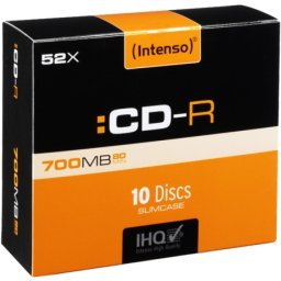 Intenso CD-R 700MB (80 min.) pak. 10 komada Slim Case - CD-R700MB/10Slim