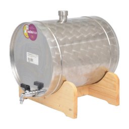 Ezio-inox bačva 25 l- horizontalna (za rakiju)- sa slavinom ( 037694 )