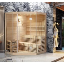 Nero Sauna soba kanadski hemlock 1800x1800x1900 za 4 osobe sa rasvetom ( 14732 )