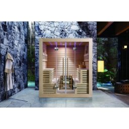 Nero Sauna soba – kanadski hemlock 1800x1500x1900 za 3 osobe sa rasvetom ( 14734 )