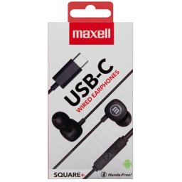 Slusalice Maxell MXSSQB MP3 USB-C crne