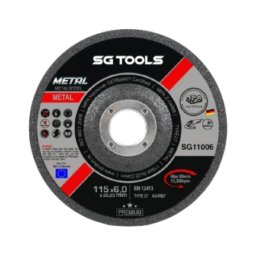 SG TOOLS SG11006 brusna ploča ispupčena 115 x 6.0mm Metal Premium A 24 RBF ( SG11006 )