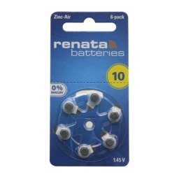 Renata Baterija za slusni aparat zinc air dugmasta za10 6/1 ( BAT8505 )